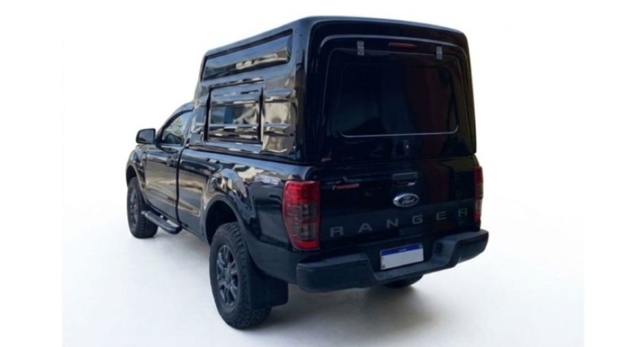 RANGER - Capota Baú Meia-tampa Fechada em Fibra